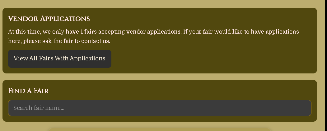 Finding a fair to apply to